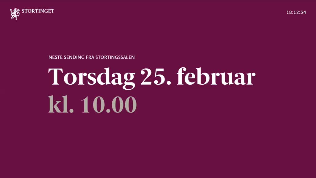 NO STORTINGET HD - NORWAY